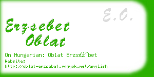 erzsebet oblat business card